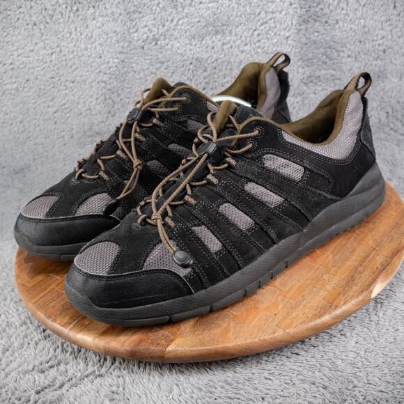 ANODYNE Mens 14 M No. 44 Trail Walker Black & Gray Leather/Mesh - Picture 4 of 10